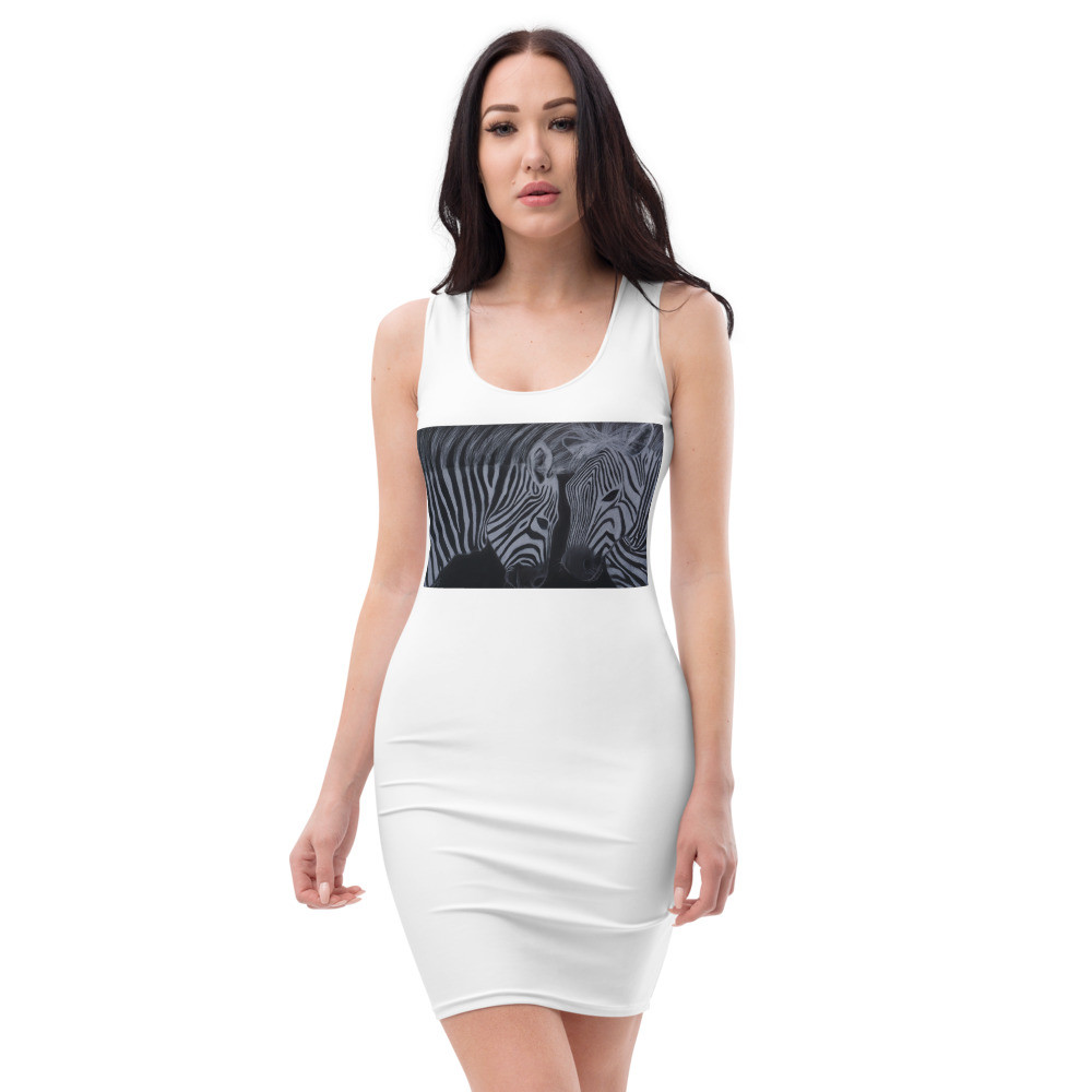 Zebra Love Fitted Dress