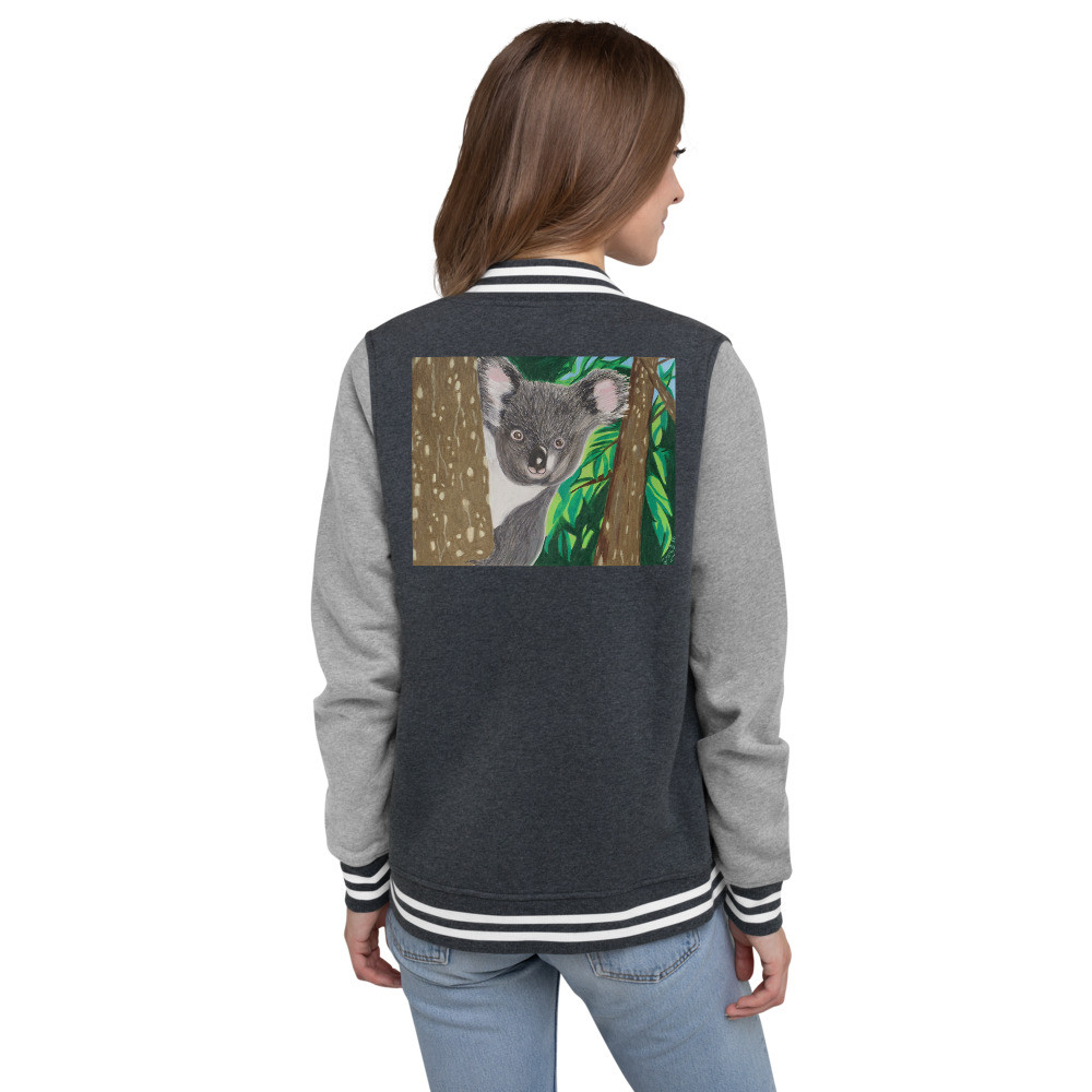 Women's Koala Baby Letterman Jacket