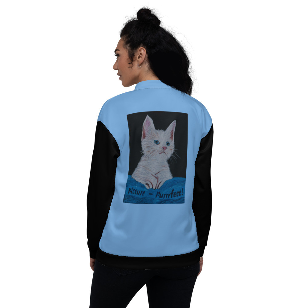Picture Purrrfect kitten bomber jacket