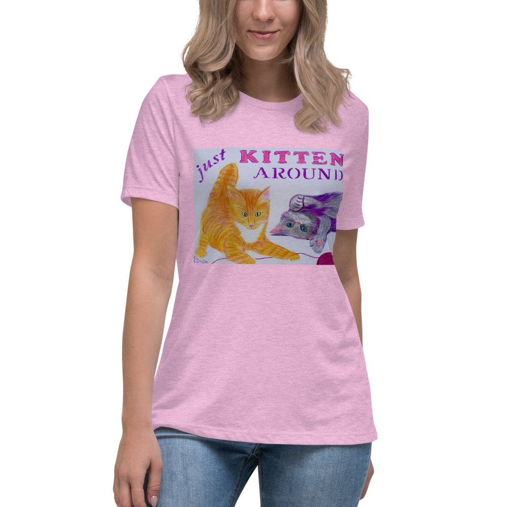 Women's Kitten Around Relaxed T-Shirt