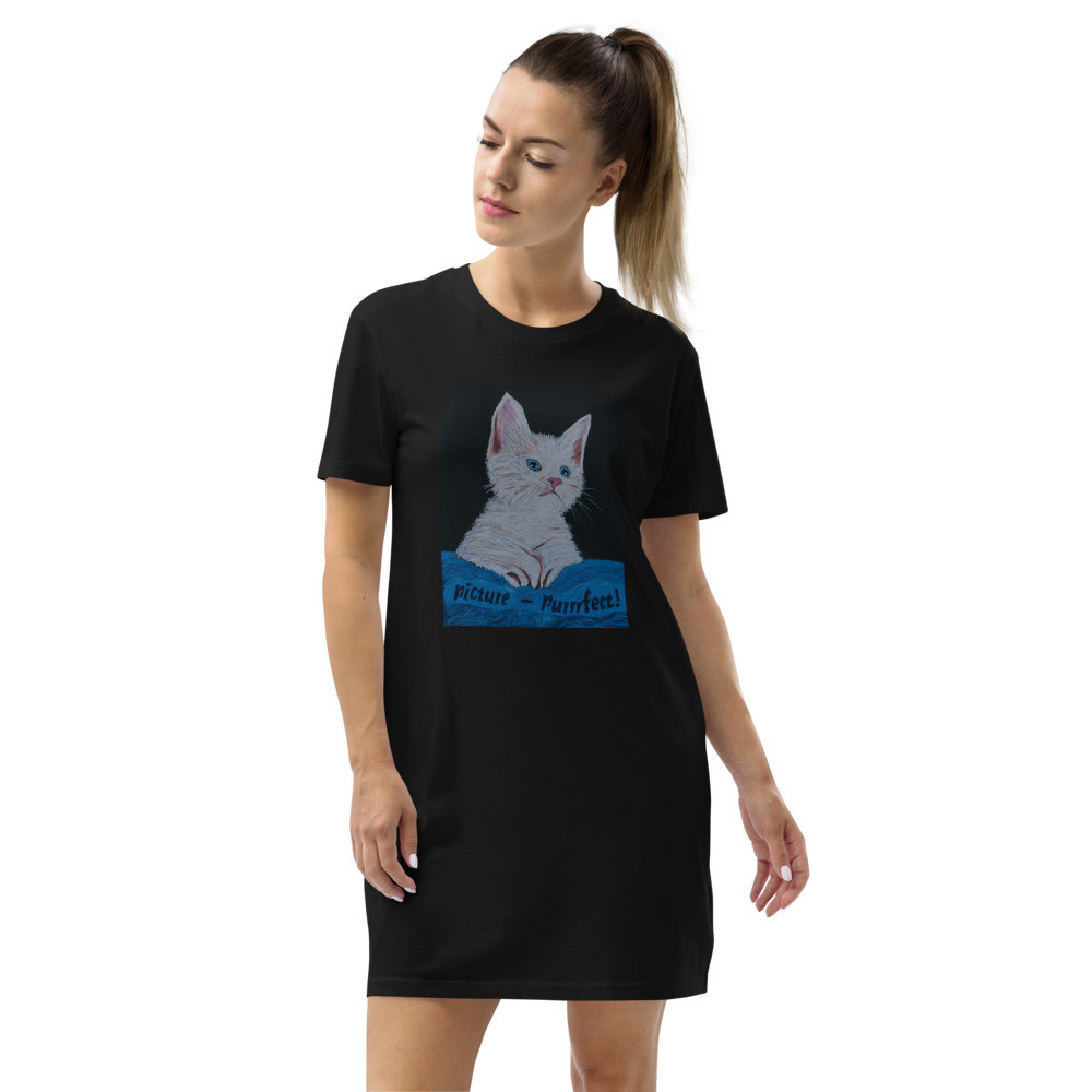 Organic cotton Picture Purrrfect t-shirt dress