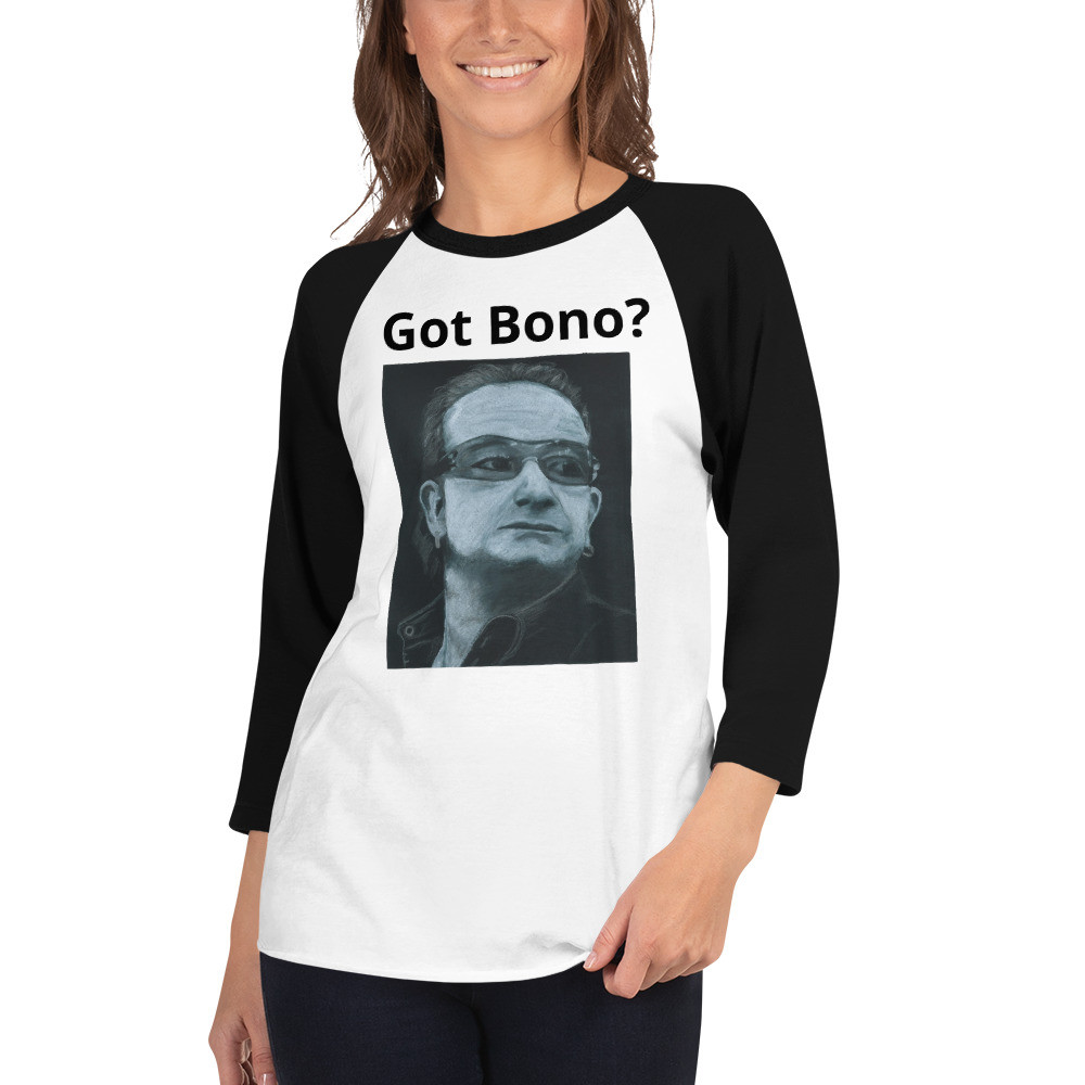 3/4 sleeve Got Bono Art raglan shirt