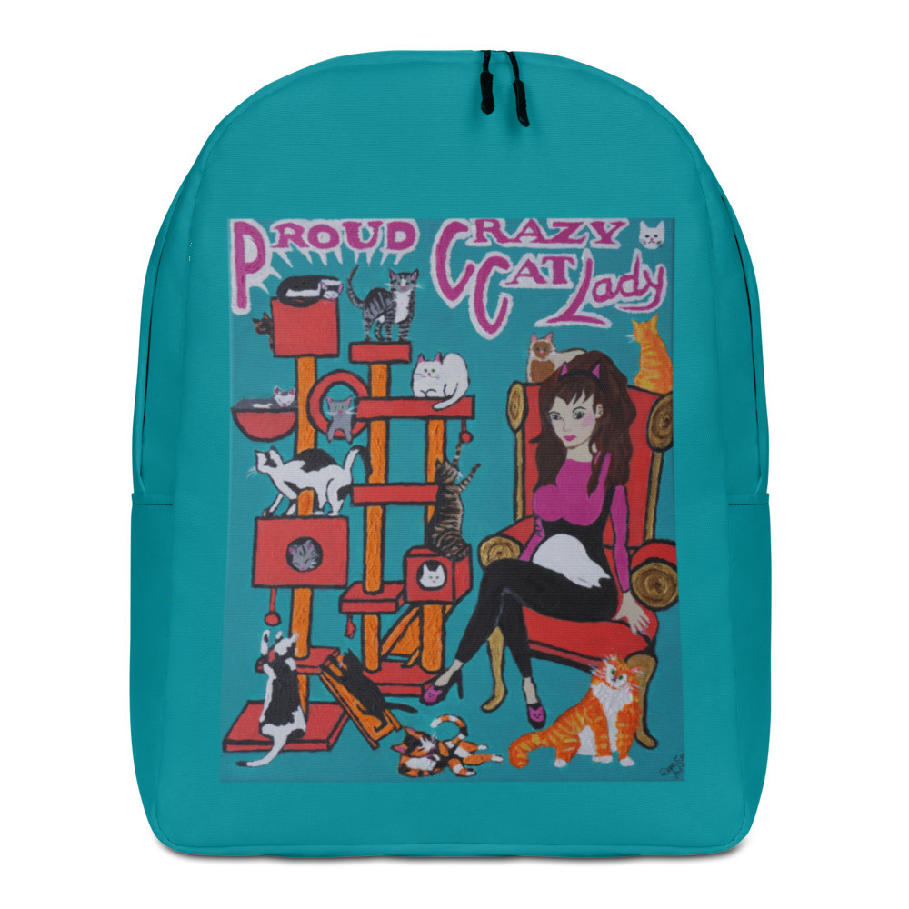 Proud Crazy Cat Lady Minimalist Backpack
