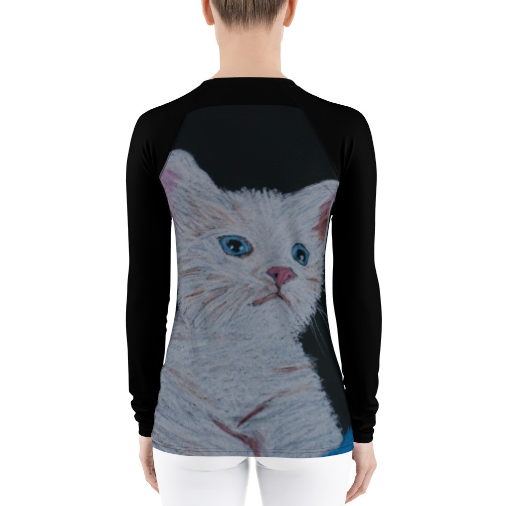 Women's Picture Purrrfect Kitten Rash Guard