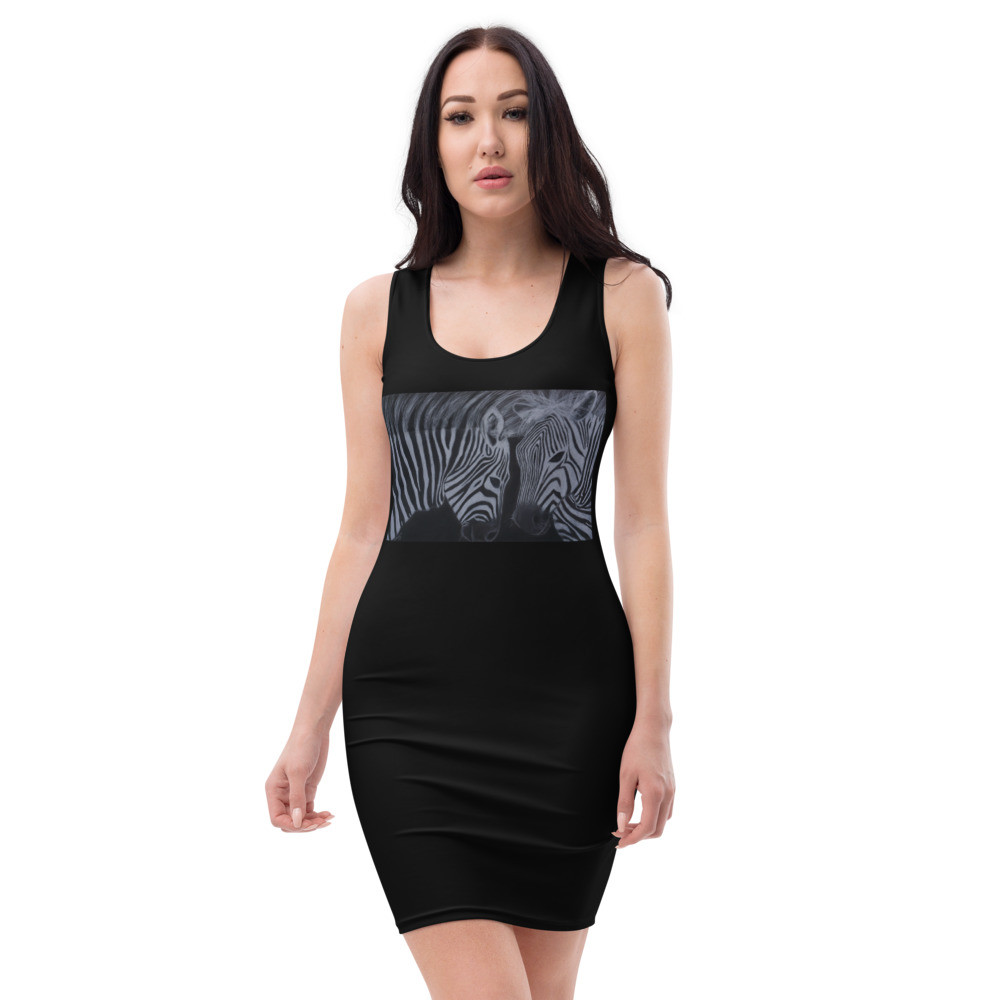 Zebra Love Fitted Dress