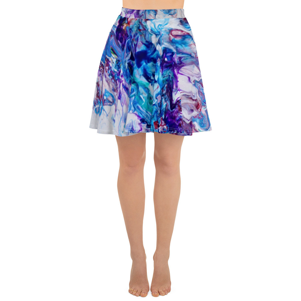 Abstraction Art Skater Skirt