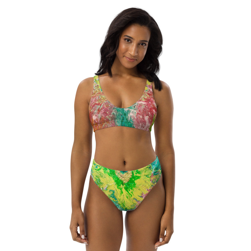 Hippie Chic Recycled high-waisted bikini