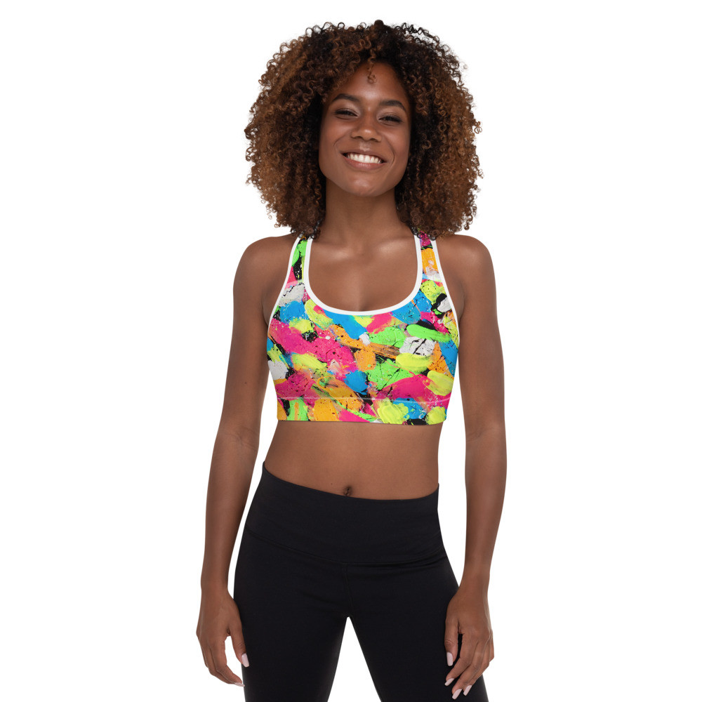 Graffiti Fabulous Padded Sports Bra
