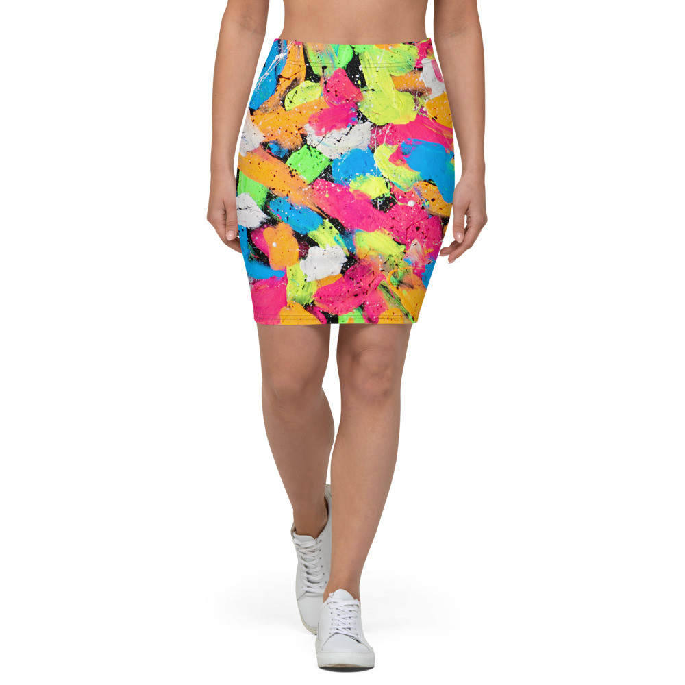 Graffiti Fabulous Pencil Skirt