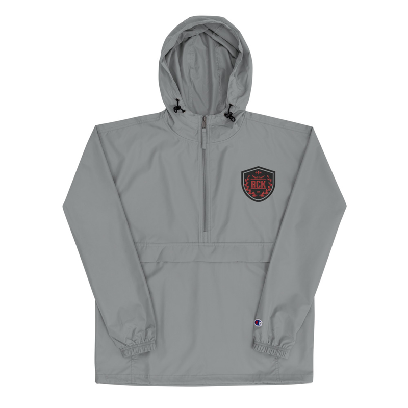 Crimson Embroidered Champion Packable Jacket