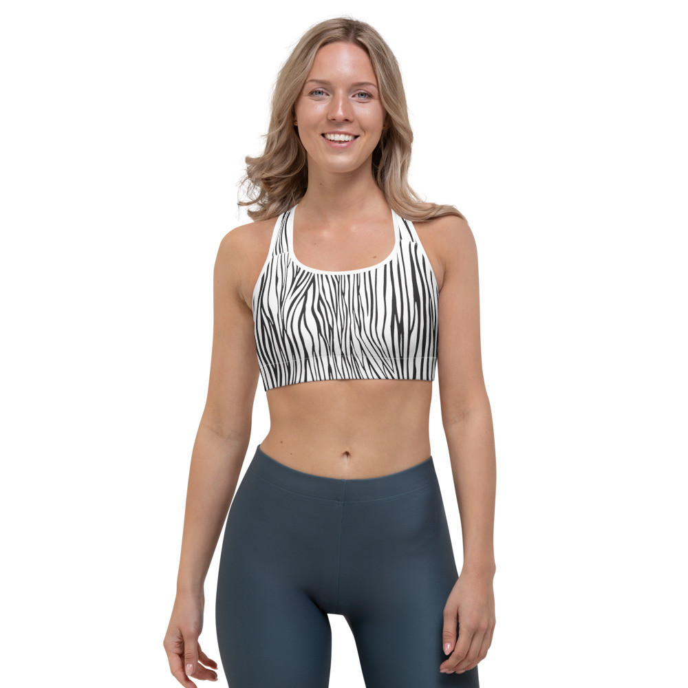 Zebra Stripe - Sports bra