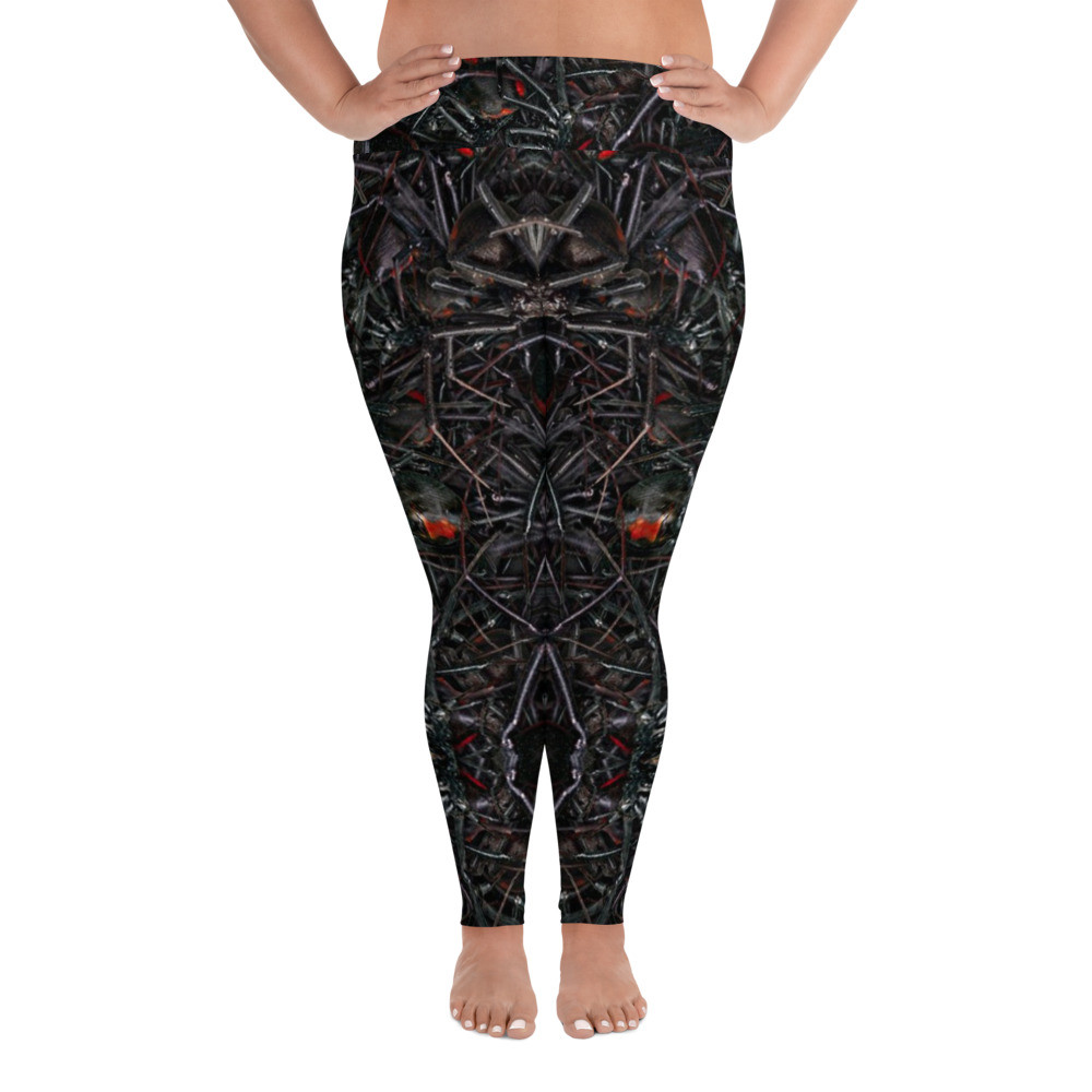 The Black Widow - All-Over Print Plus Size Leggings