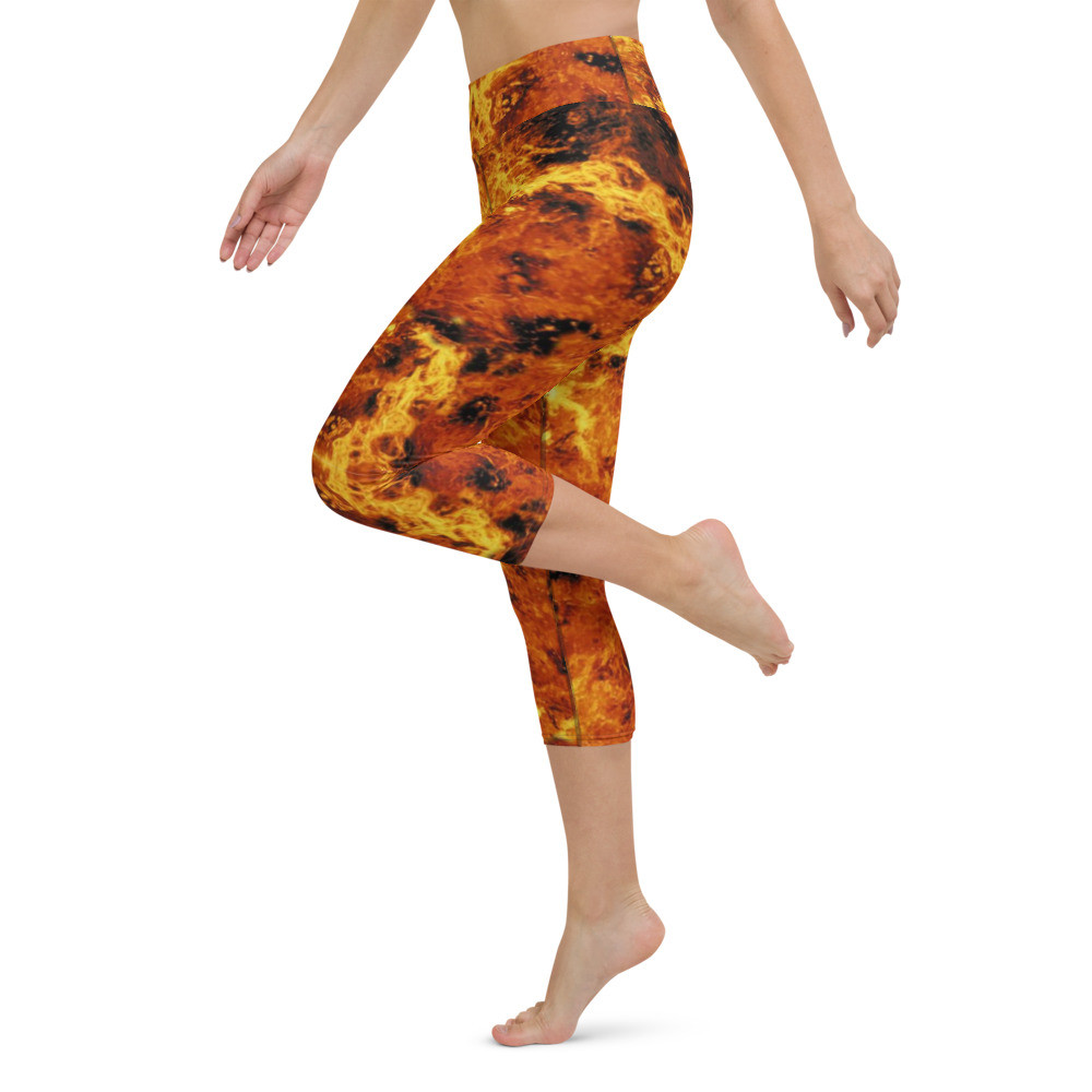 Infernal Rage - Yoga Capri Leggings