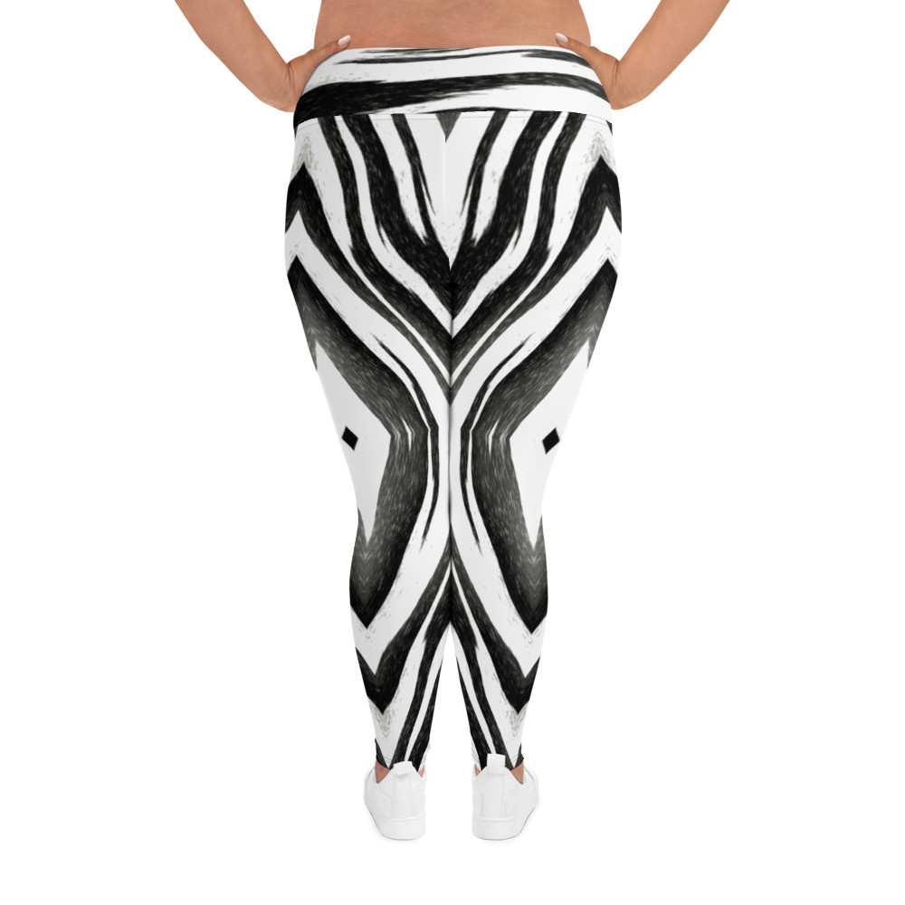 Zebra - All-Over Print Plus Size Leggings
