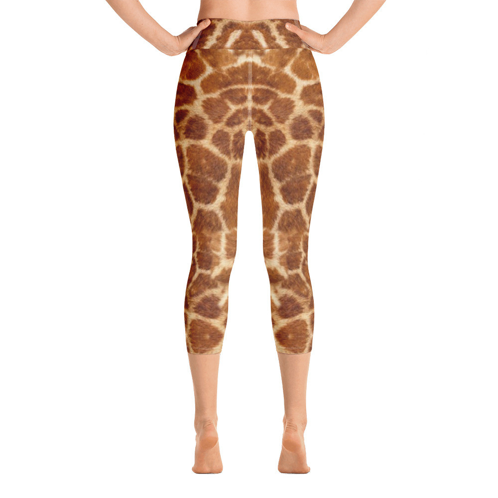 Giraffe Safari - Yoga Capri Leggings