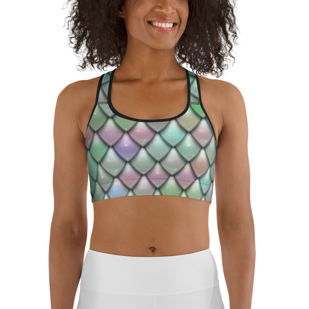 Mint Berry Dragon - Sports bra