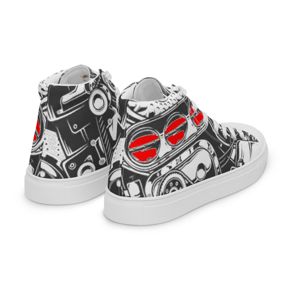 Blown: Redline Edition - Men’s high top canvas shoes