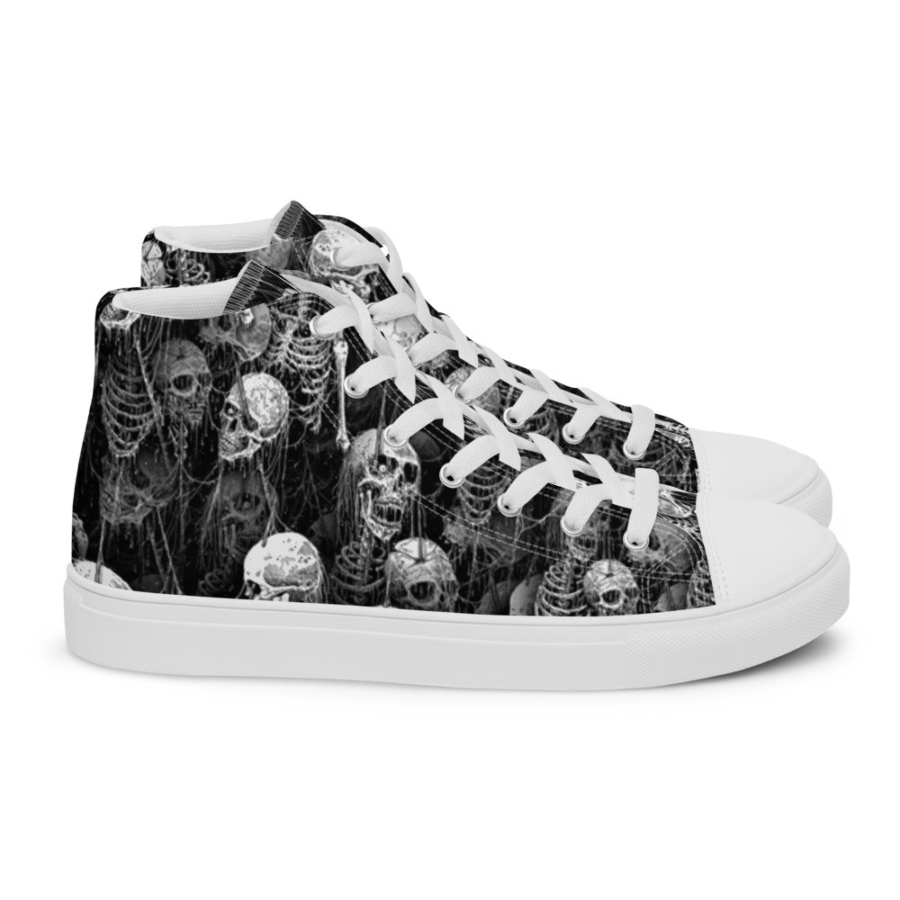 Death Pit - Men’s high top canvas shoes