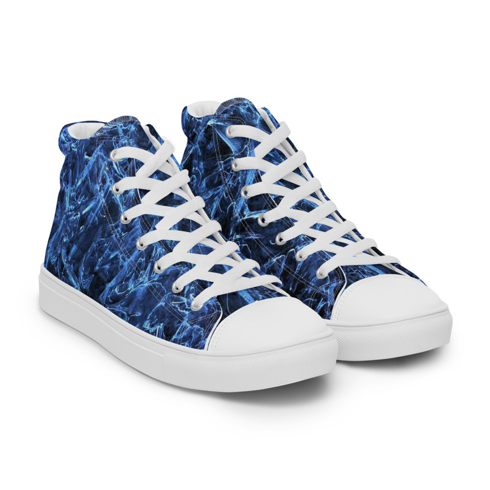 Crystalized - Men’s high top canvas shoes