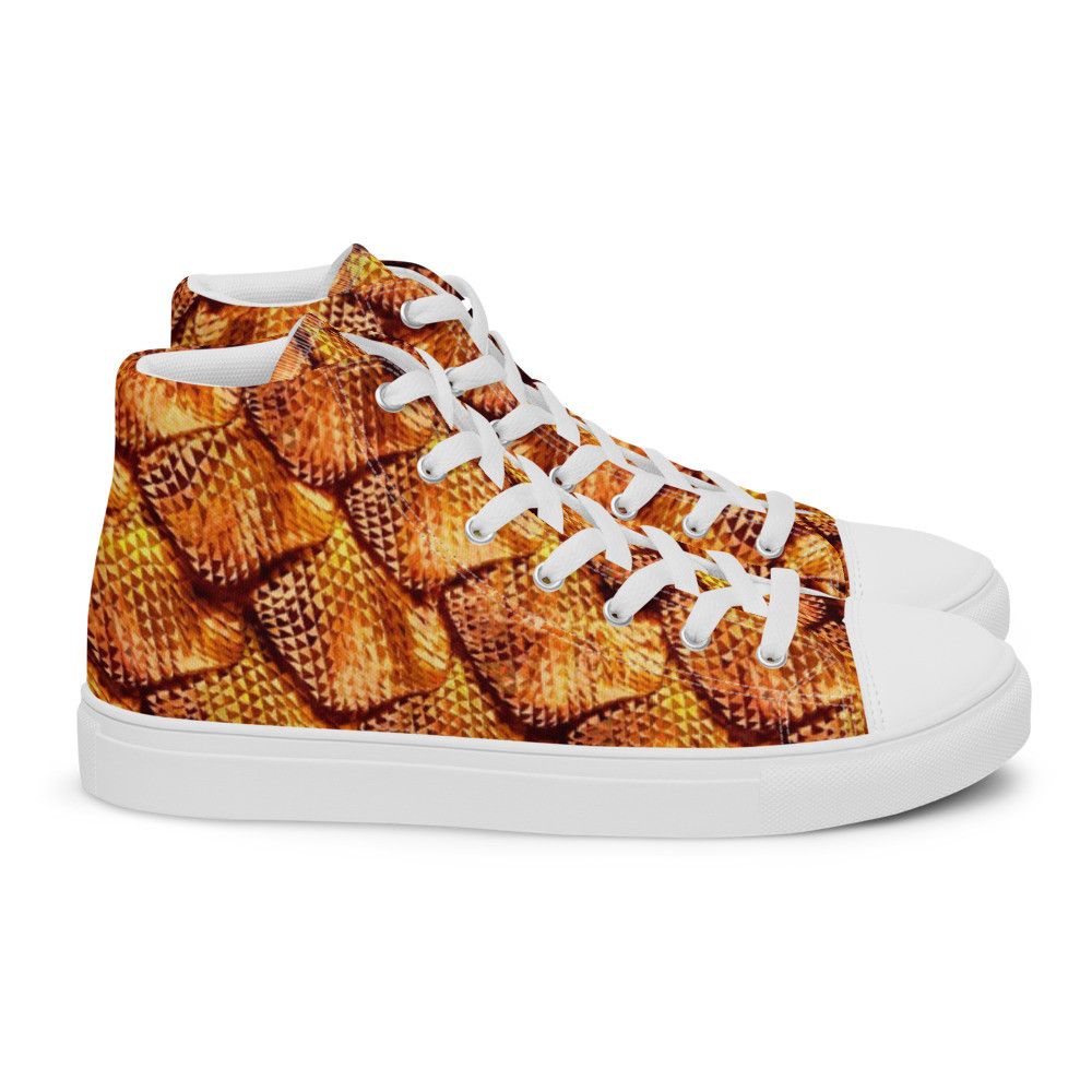 Golden Viper - Men’s high top canvas shoes