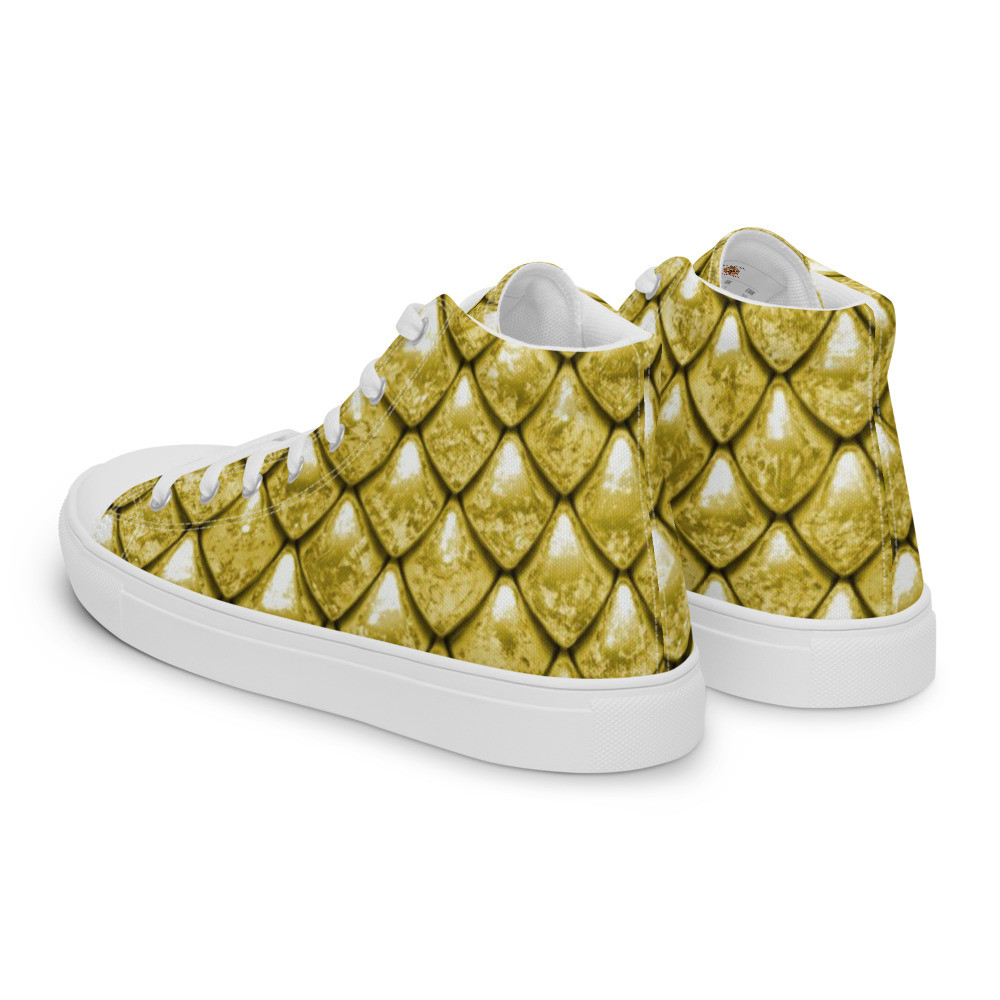 Gold Dragon - Men’s high top canvas shoes