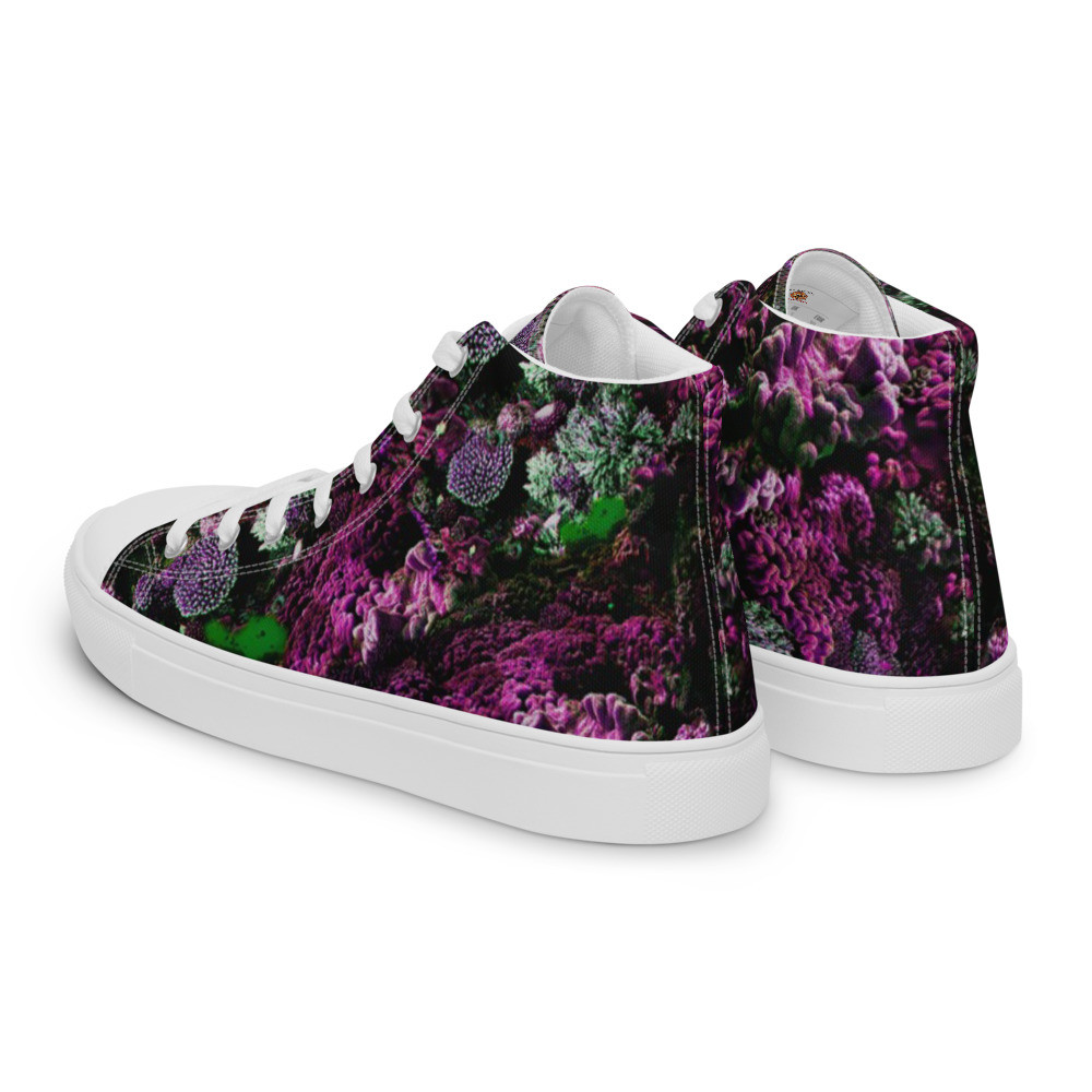 Under The Sea - Men’s high top canvas shoes