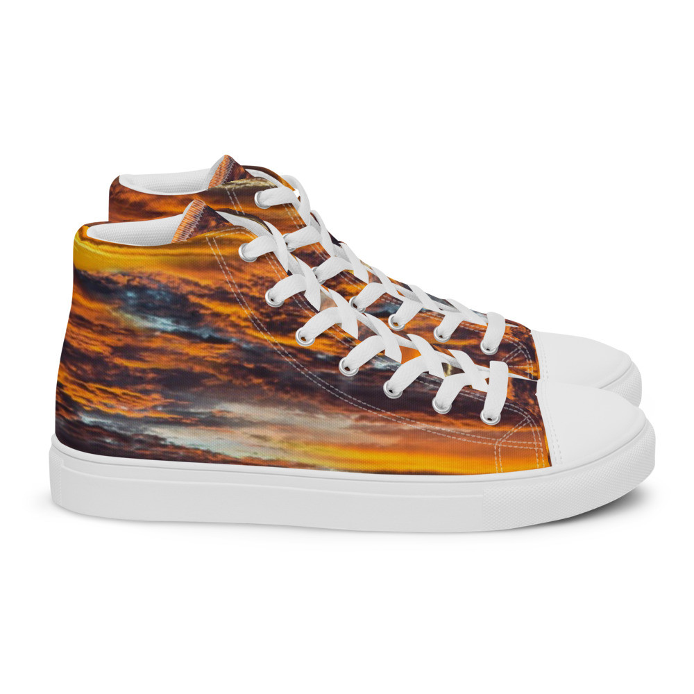 Sunset - Men’s high top canvas shoes
