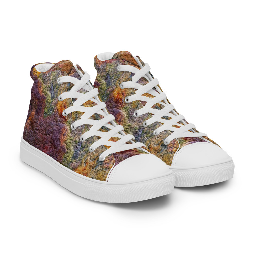 Rusty Rainbow - Men’s high top canvas shoes