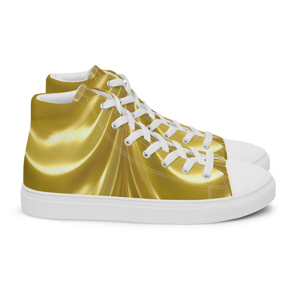 Ripple Effect - Men’s high top canvas shoes