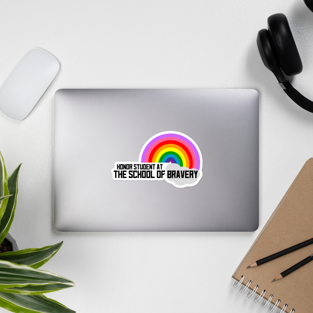 Honor Student Rainbow Bubble-free stickers