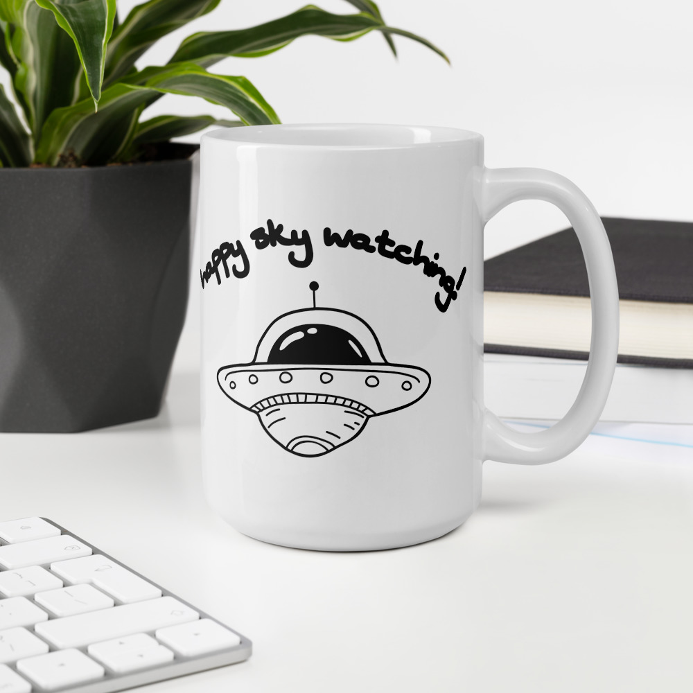 Happy Sky Watching Coffee Mug 2 sizes