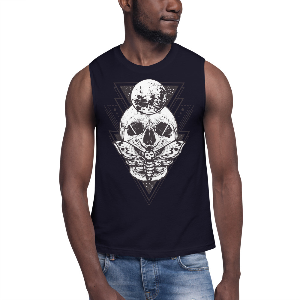 Skull Moon BOHO Muscle Shirt