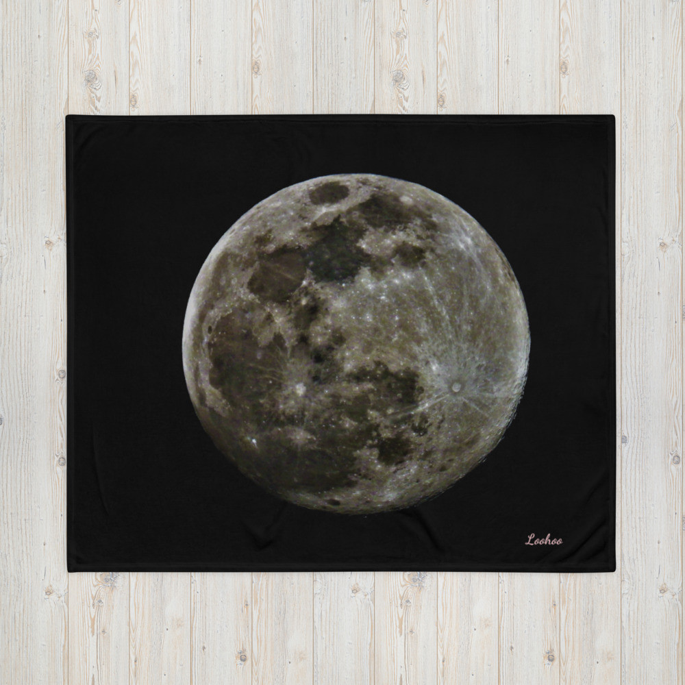Full Moon  Photo  Throw Blanket