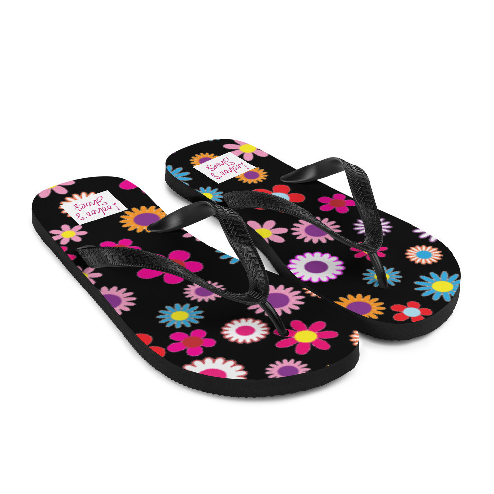 Loohoo's Shoes Flower Power Flip-Flops