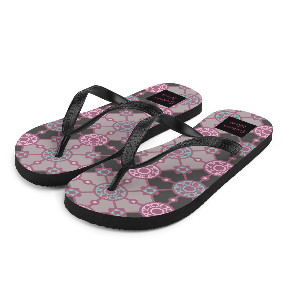 Retro Print 6 Flip-Flops