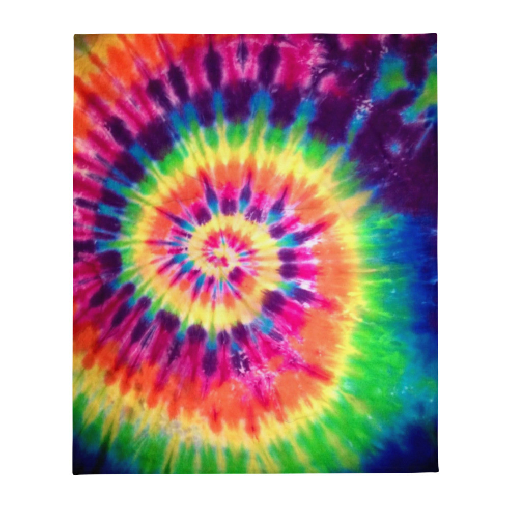 Tie Dye Throw Blanket
