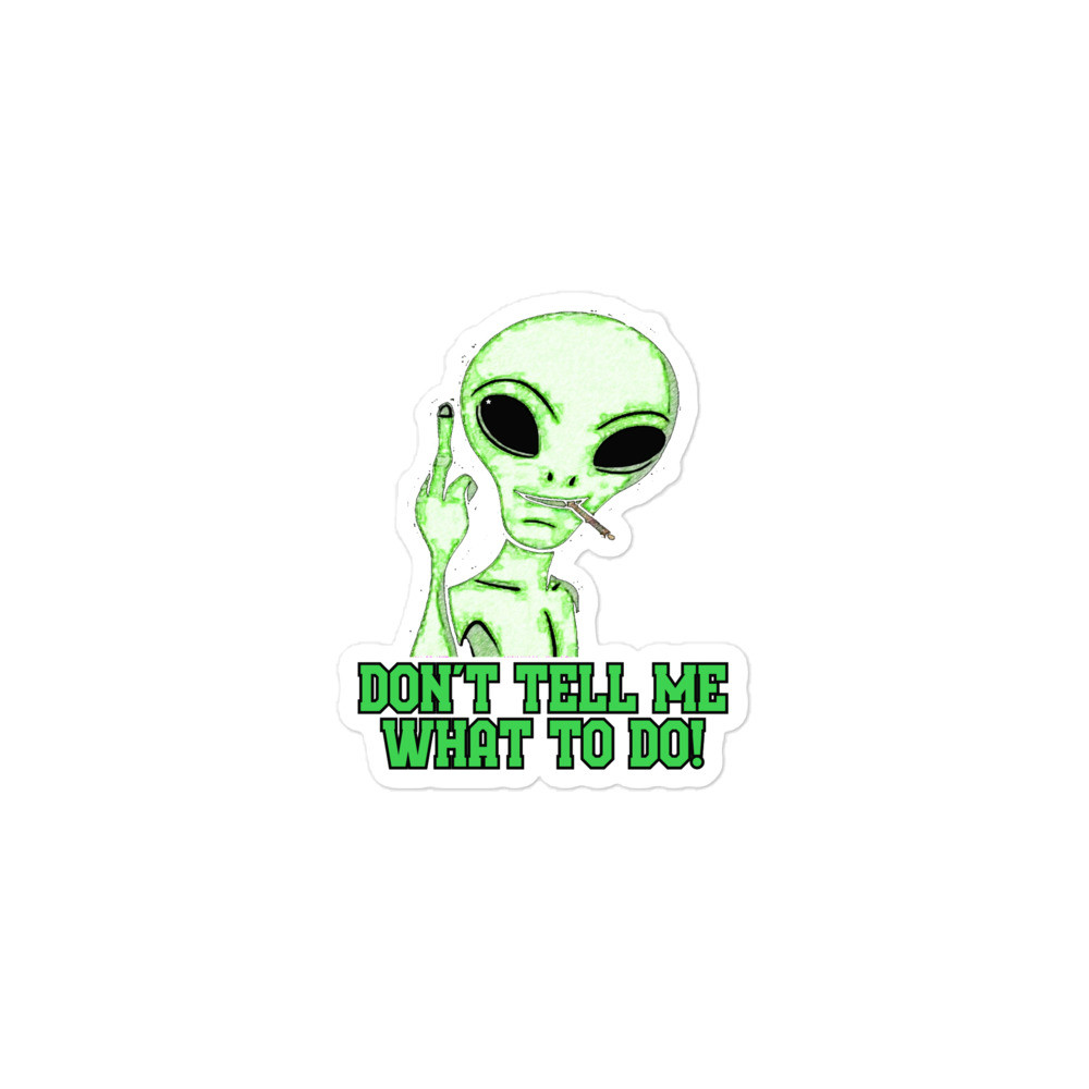 Don't Tell Me what to do! Bubble-free stickers