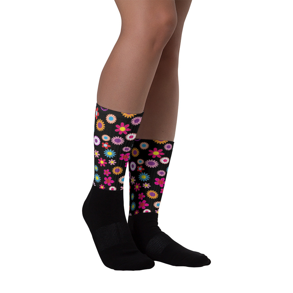 Retro Flowers Socks