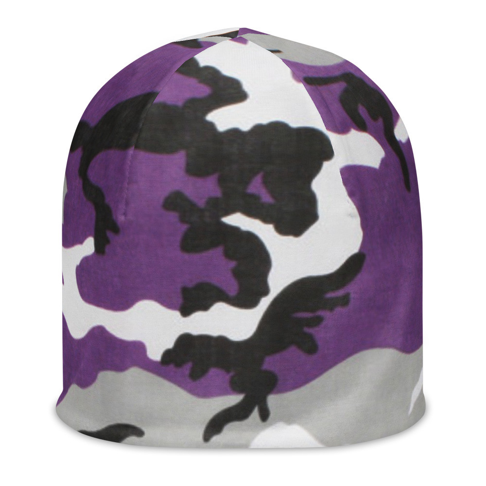 Purple Camo Beanie 