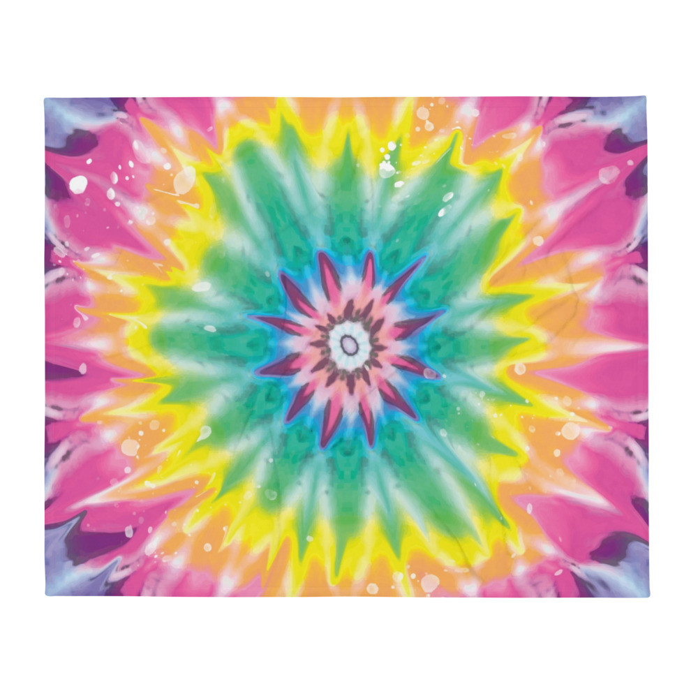 Tie Dye 2 Throw Blanket