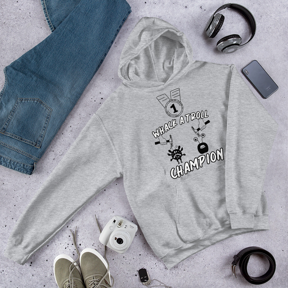 whack a troll hoodie