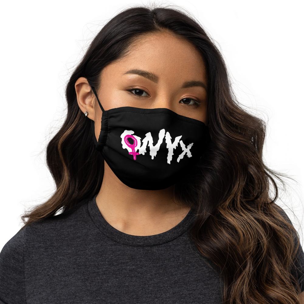 ONYX Splatter Text Face Mask