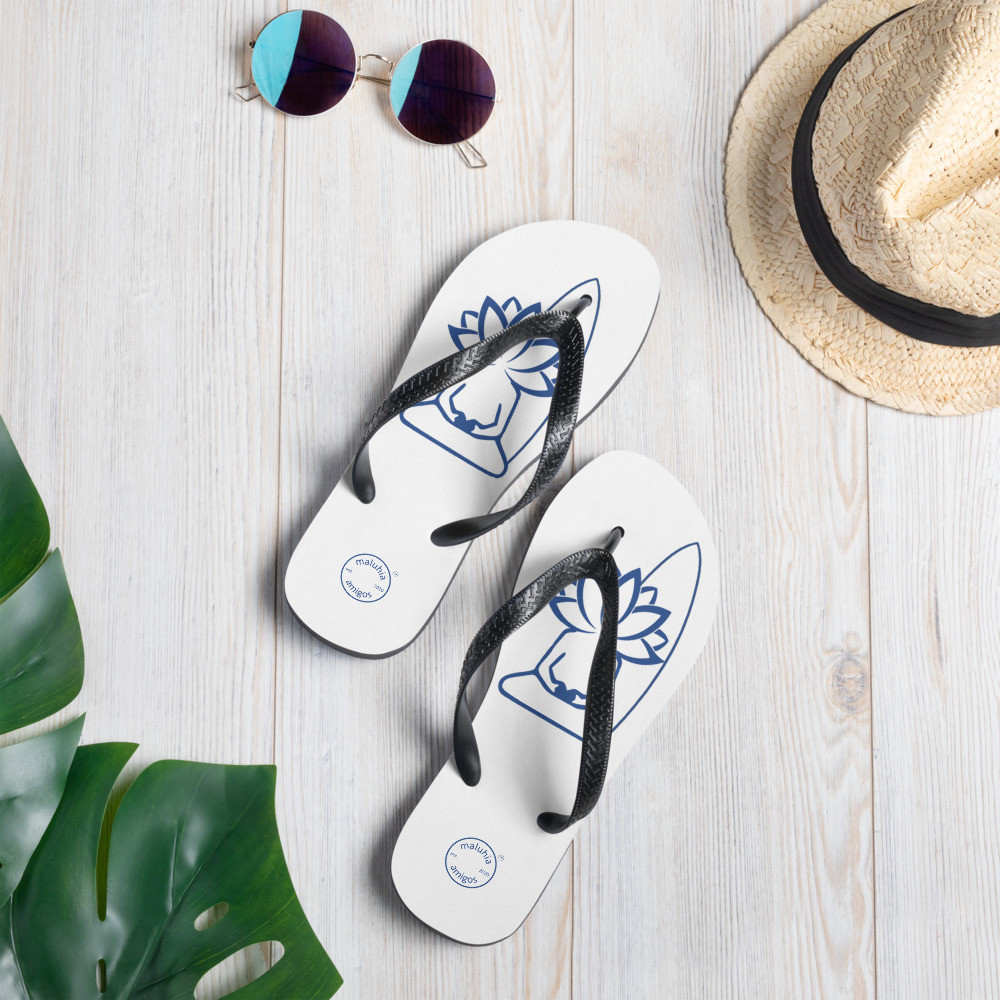 Lotushead w/ surfboard Flip-Flops