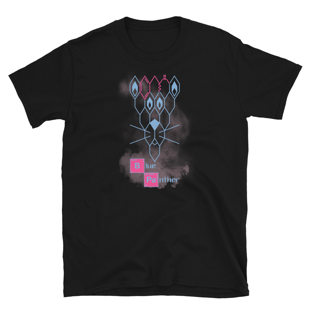 Blue Panther (Methamphetapink) - Short-Sleeve Unisex T-Shirt (Ref. 019)