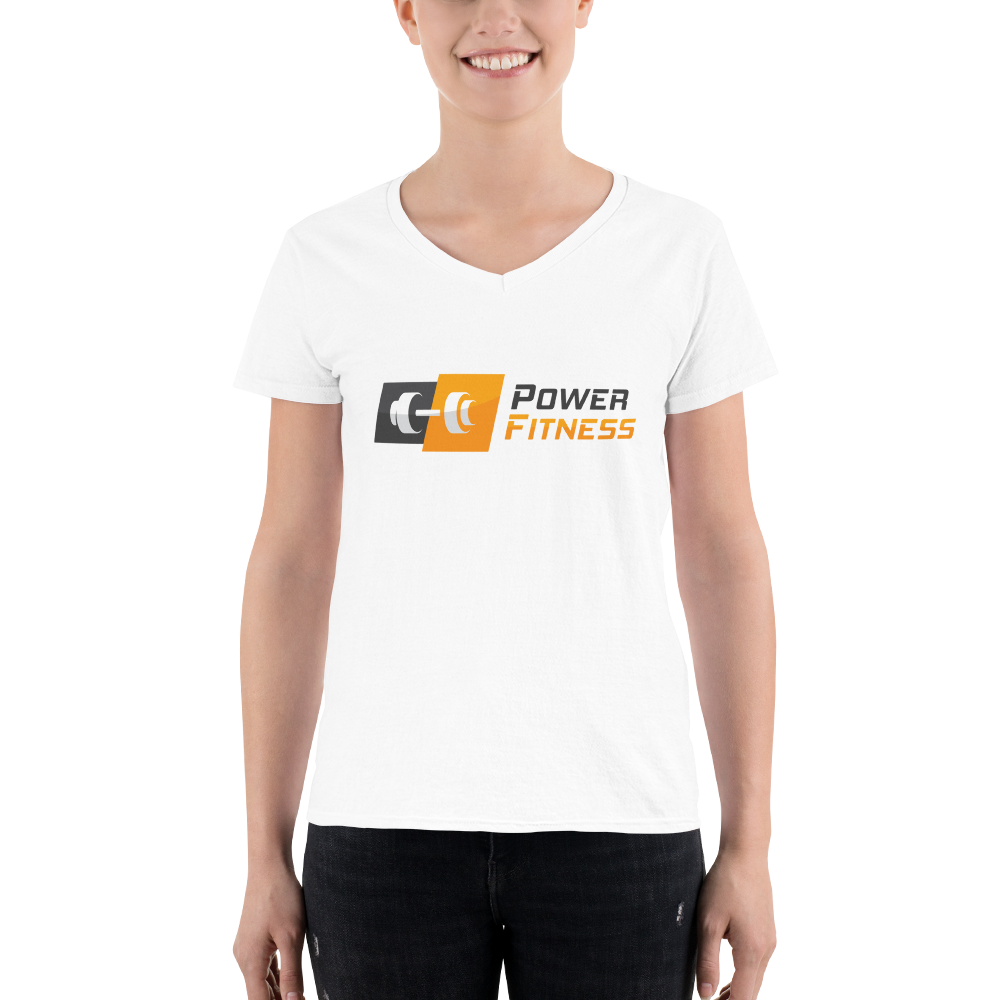 Power Fitness - Women's V-Neck T-Shirt | Anvil 88VL