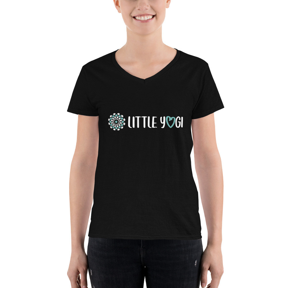 Little Yogi - Women's Casual V-Neck Shirt