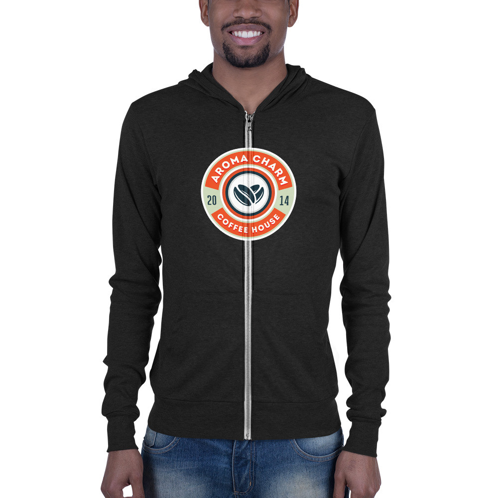  Aroma Charm Coffee House - Unisex zip hoodie