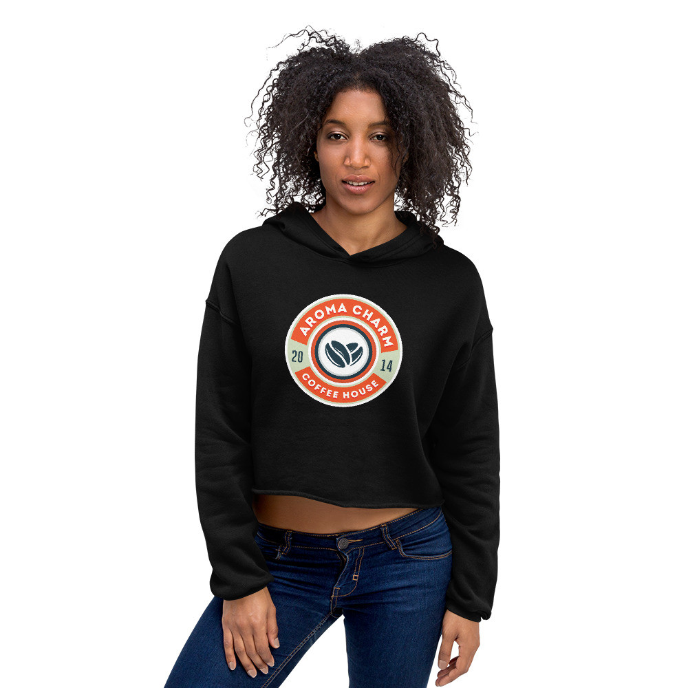  Aroma Charm Coffee House - Crop Hoodie
