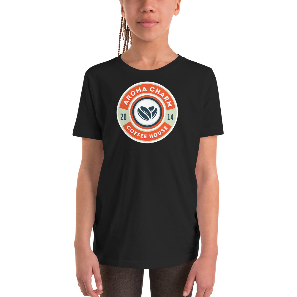 Aroma Charm Coffee House - Youth Short Sleeve T-Shirt