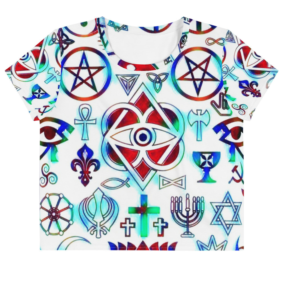 All-Over Print Crop Tee